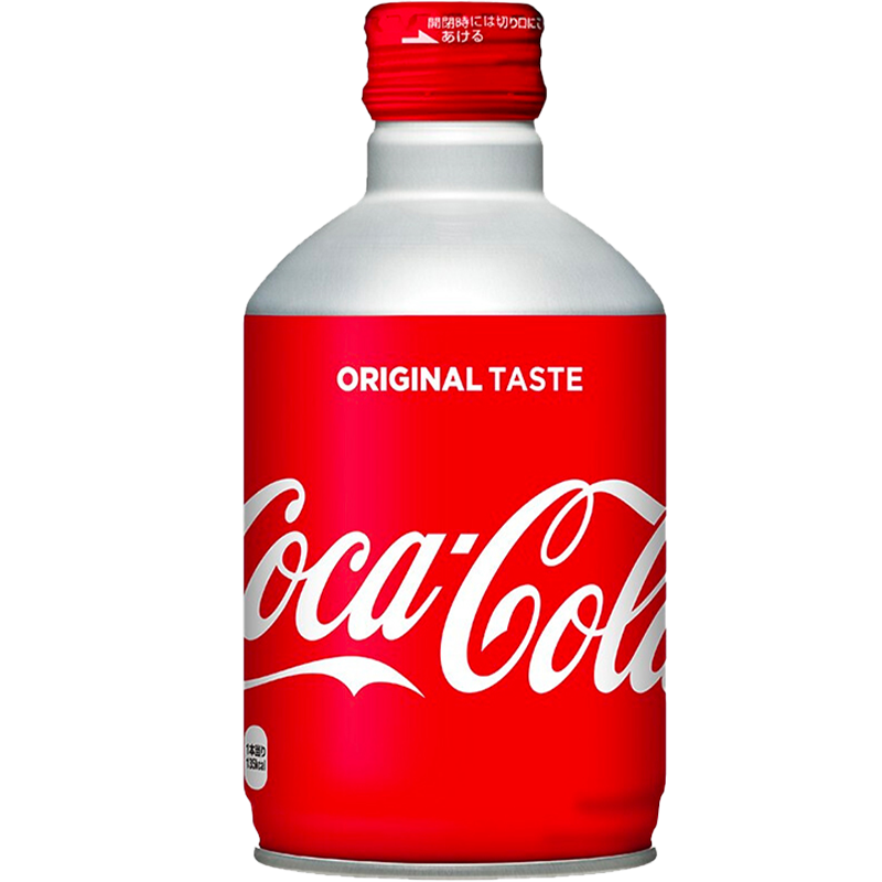 可口可乐（coca cola）子弹头300ml可乐日本原装进口碳酸饮料铝罐汽水网红饮料 12罐装