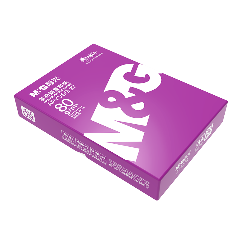 晨光（M&G）紫晨光 A4 80g 加厚双面打印纸 热销款复印纸 500张/包 单包装 APYVQ26L