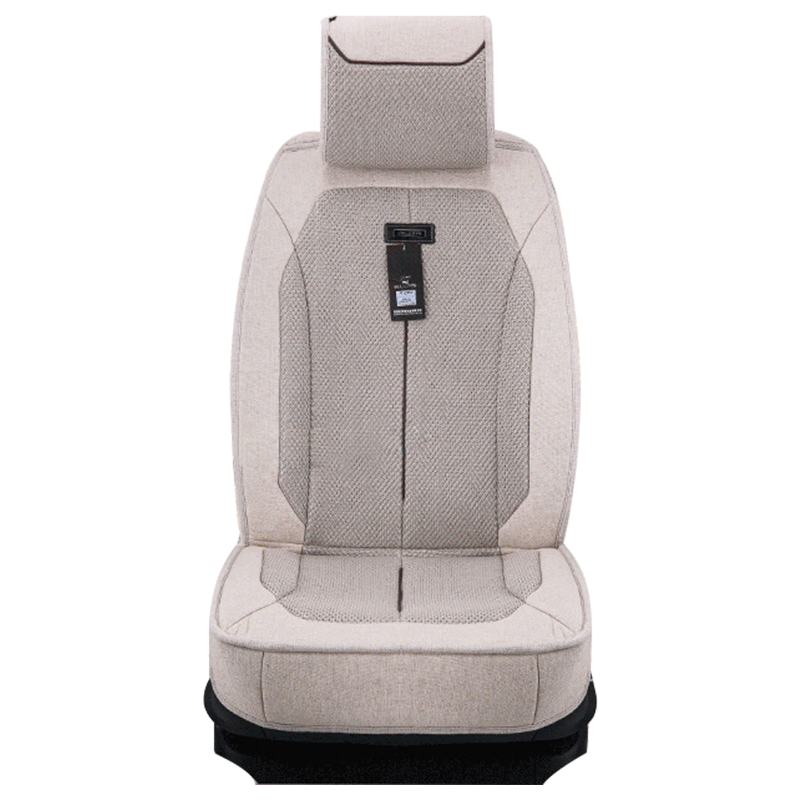 尼罗河亚麻汽车坐垫夏季透气吸汗四季通用款座套凉垫汽车座椅套 雨露色