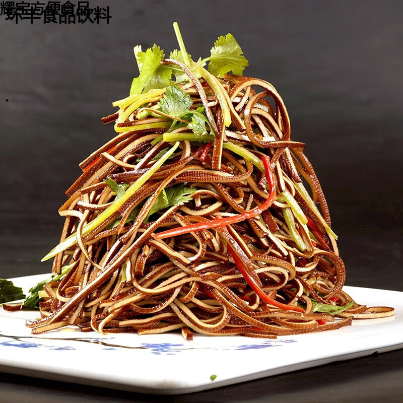 哺食旺五香黑豆丝千张丝豆制品开袋即食饭店凉拌菜黑