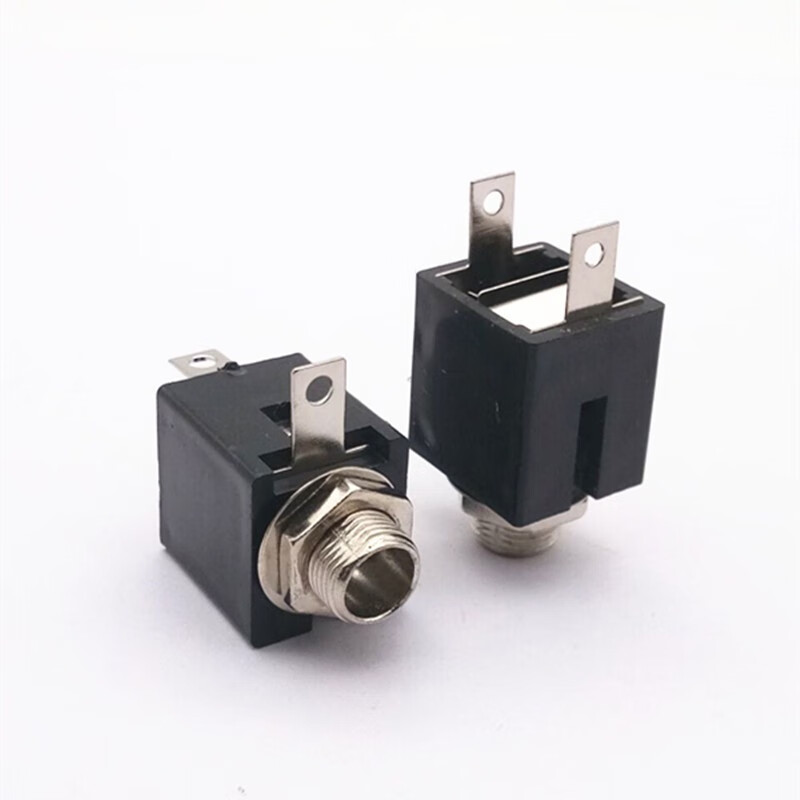 35mm母头 单声道 插座6.5音频座带开关 大二芯母座 带开关 【一个装】