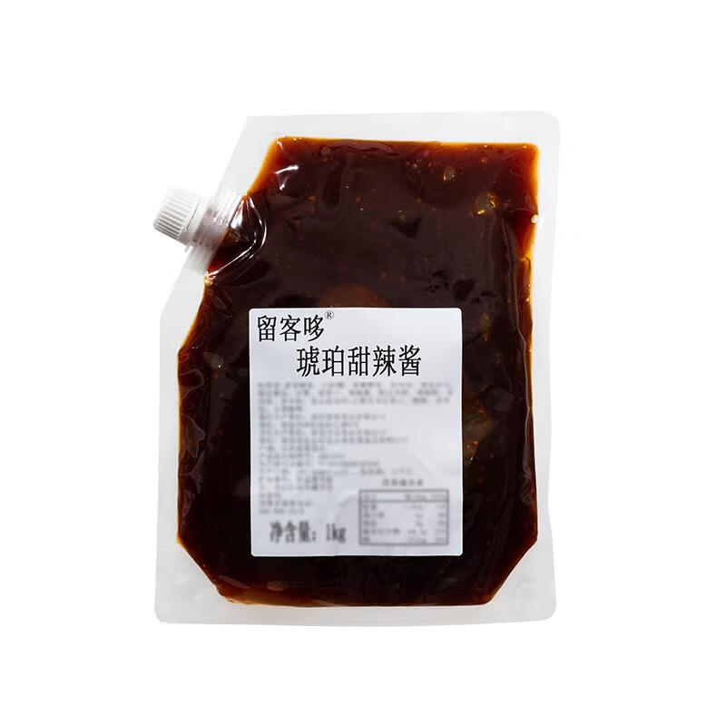 辣炸鸡酱1kg商用炸鸡汉堡鸡肉卷蘸料酱烤肉饭琥珀酱 琥珀甜辣酱1kg2斤