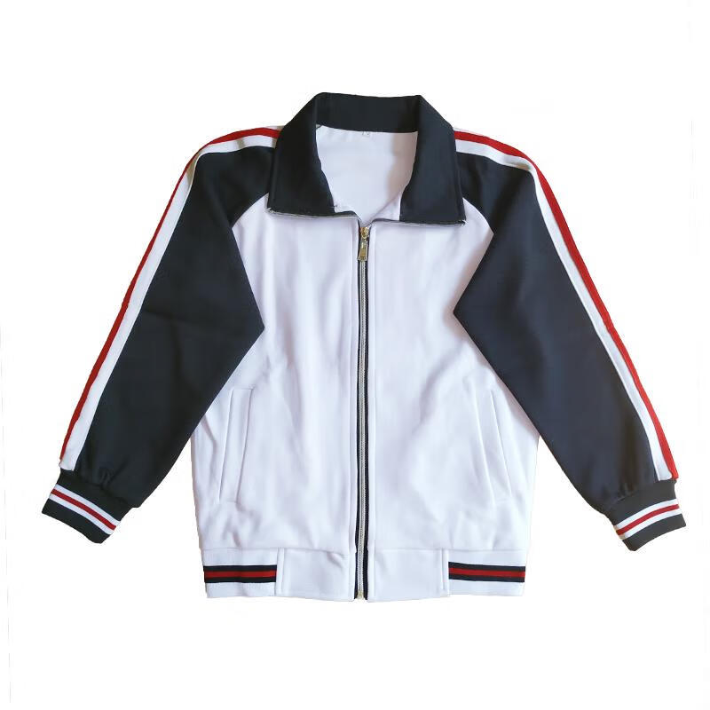 比助新款学院风红白杠长校裤高中班服学生校服汕尾男女中学校服冬装