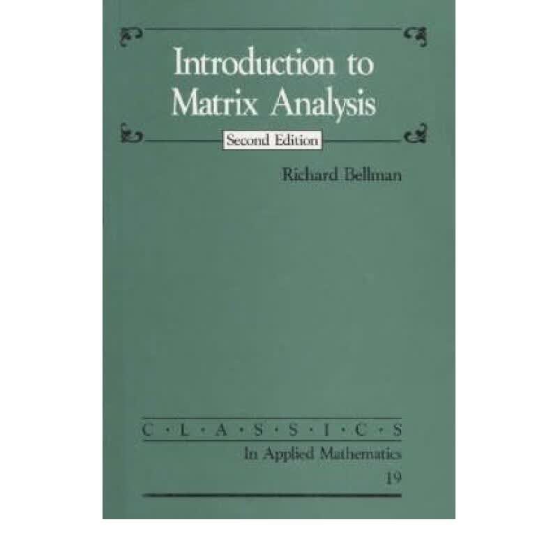 预订 Introduction to Matrix Analysis