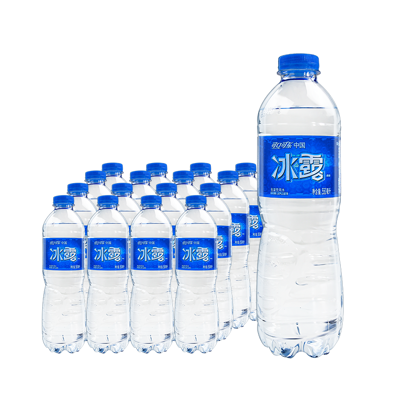 可口可乐冰露水555ml*12瓶包装饮用水纯净水会议纯净水整箱夏季饮品