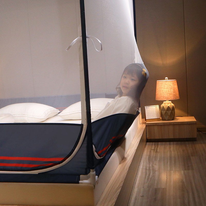 皮尔卡丹坐床式蚊帐1.8米A类母婴级蚊帐高度是多少？