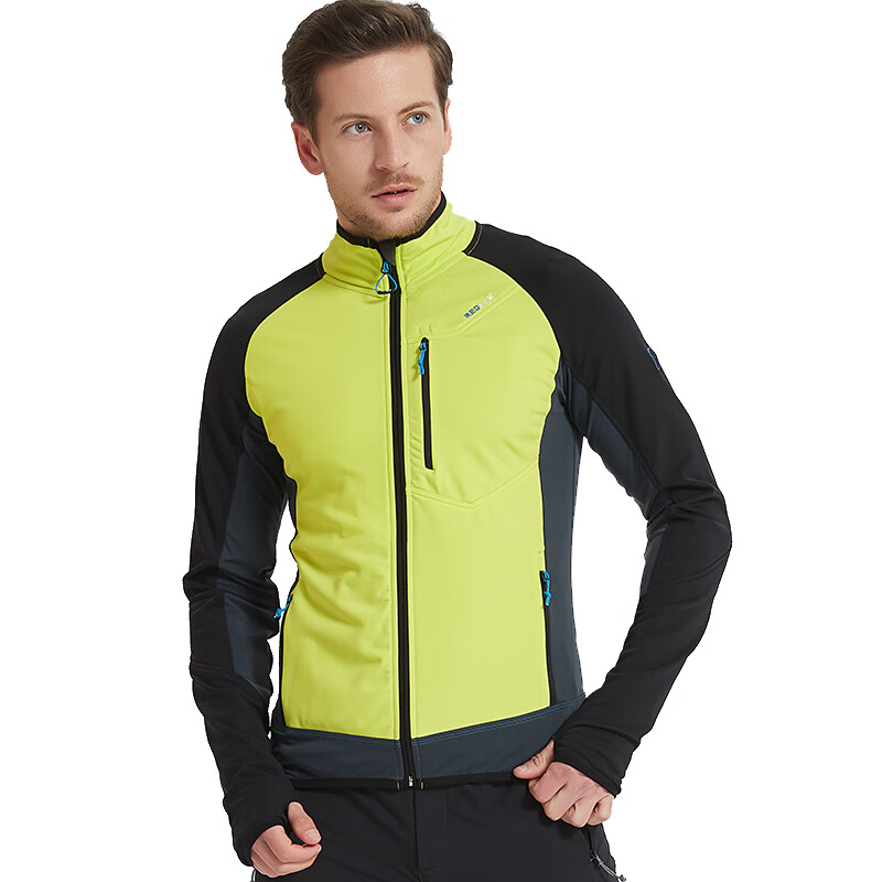 redelk/红麋鹿 意大利品牌户外抓绒衣男防风时尚立领夹克外套弹性ares