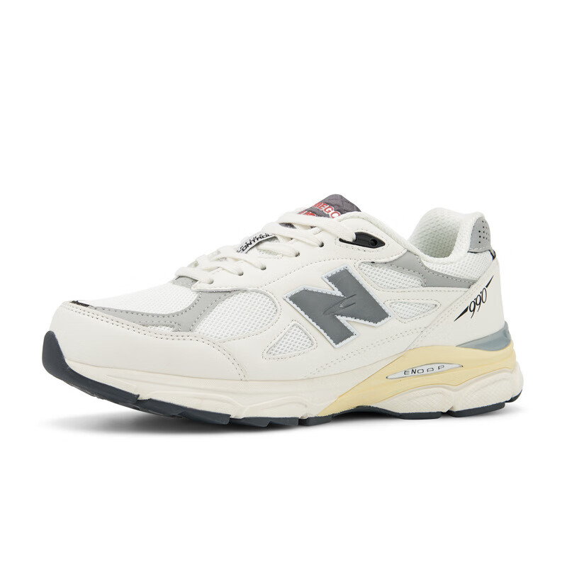 新百伦浪新百伦威元祖灰复古老爹鞋n字运动鞋总统慢跑鞋男 白色36-44