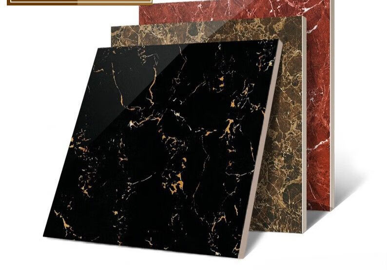 客厅地砖黑金花瓷砖600x900800x800全抛釉滑地板砖过门石门槛石 黑色