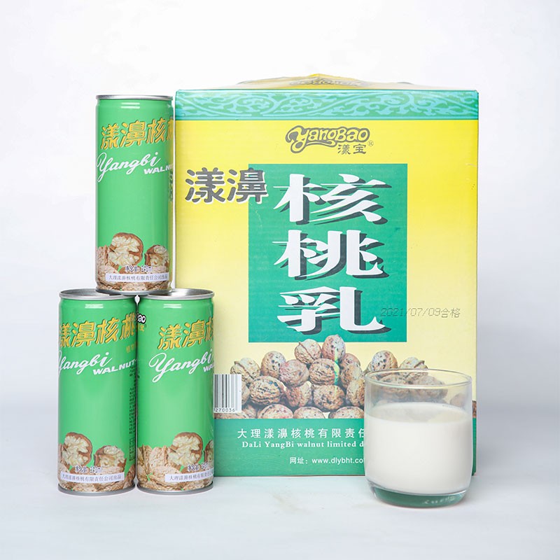 漾宝（yangbao）核桃乳大理漾濞特产原味核桃乳简装有糖核桃乳 240ml*20罐