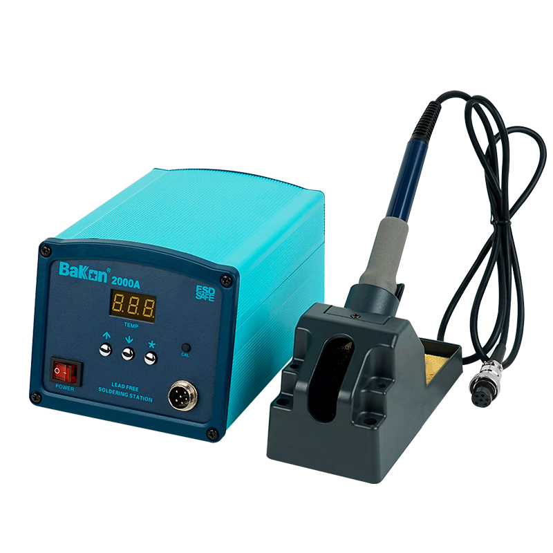 bakon白光智能高頻焊臺(tái)BK2000A電洛鐵數(shù)顯控溫高頻防靜電恒溫焊臺(tái) BK2000（開關(guān)電源）120W
