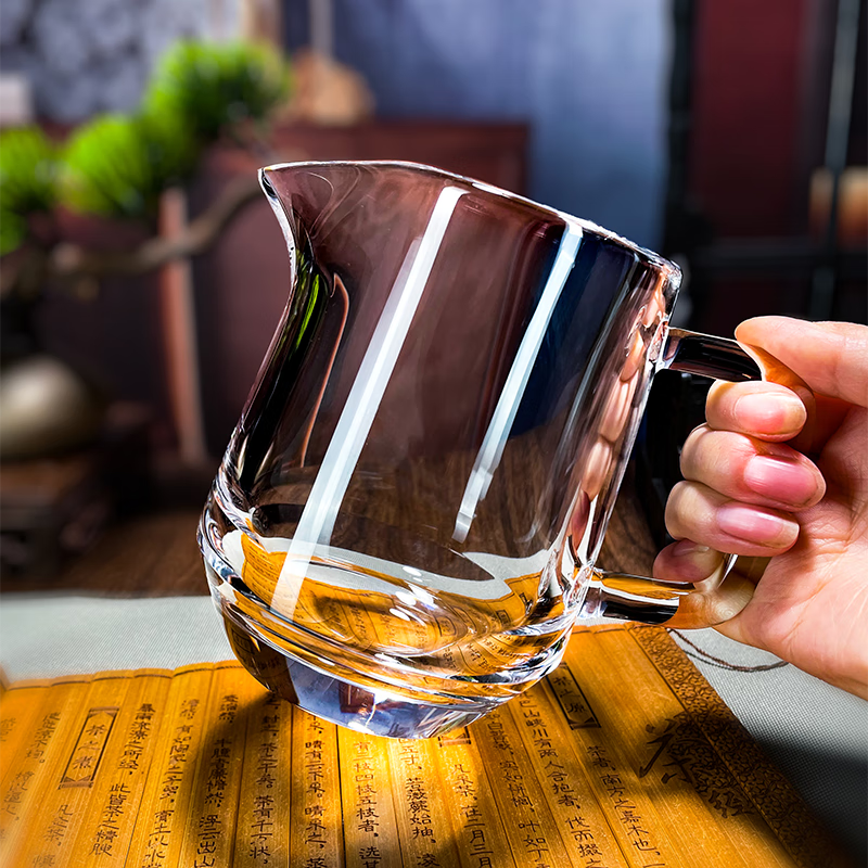 安享生活安享甄选天然原矿水晶杯公道杯圆润款分茶器高档茶具家用加厚