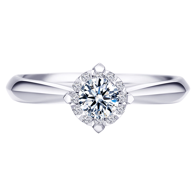 ��ʯ����18K����ʯ��ָ ����һŵ Ⱥ�����Ч����鶩��������С�ڿ� ��ʯ13�� 14��