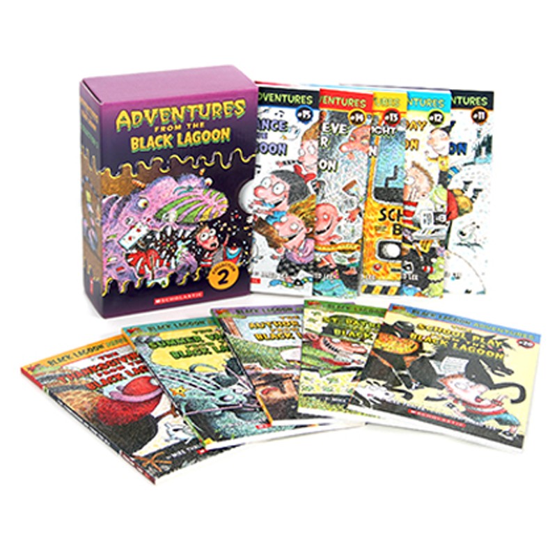 英文原版 黑湖小学历险记Black Lagoon Collection 儿童英语课外阅读 黑湖小学历险记 第二辑