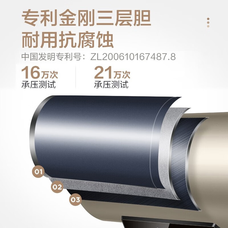 海尔统帅电热水器家用60升储水式 一级节能2000W速热 高温灭菌 预约洗浴 防电墙海尔出品统帅P1 金色