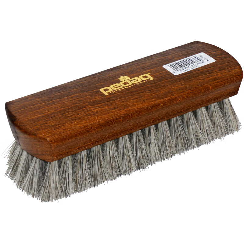 pedag 德国进口马毛刷大毛刷马鬃马毛刷软毛鞋刷子鞋油刷抛光擦鞋油刷