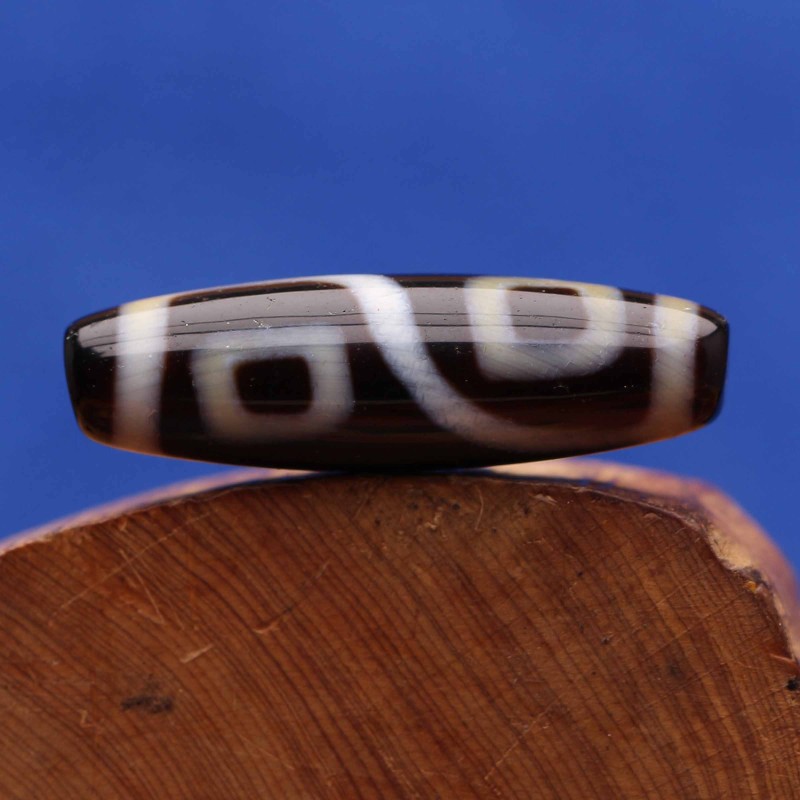 牧思 天珠西藏 四眼天珠吊坠 项链男手串 老矿页岩原石玛瑙 图片色