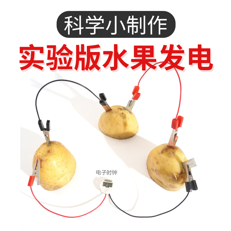 制作小玩具小发明手工材料包幼儿园小学生diy创意玩具 实验版水果发电