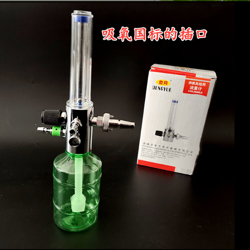 新品墙式氧气吸入器医院中心供氧系统流量表医用氧气湿化瓶 墙式(吸氧