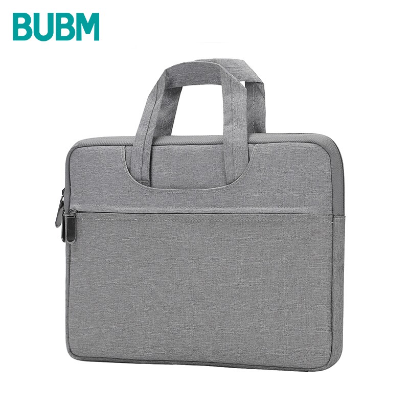 必优美（BUBM） 苹果戴尔华硕手提电脑包14英寸时尚轻薄笔记本保护套男女内胆包 FMBZ灰色14英寸