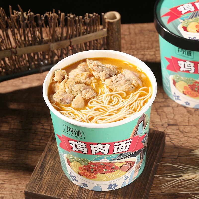 丹谊方便面鸡肉面146g*6桶整箱装真实鸡块非油炸速食泡面方便面