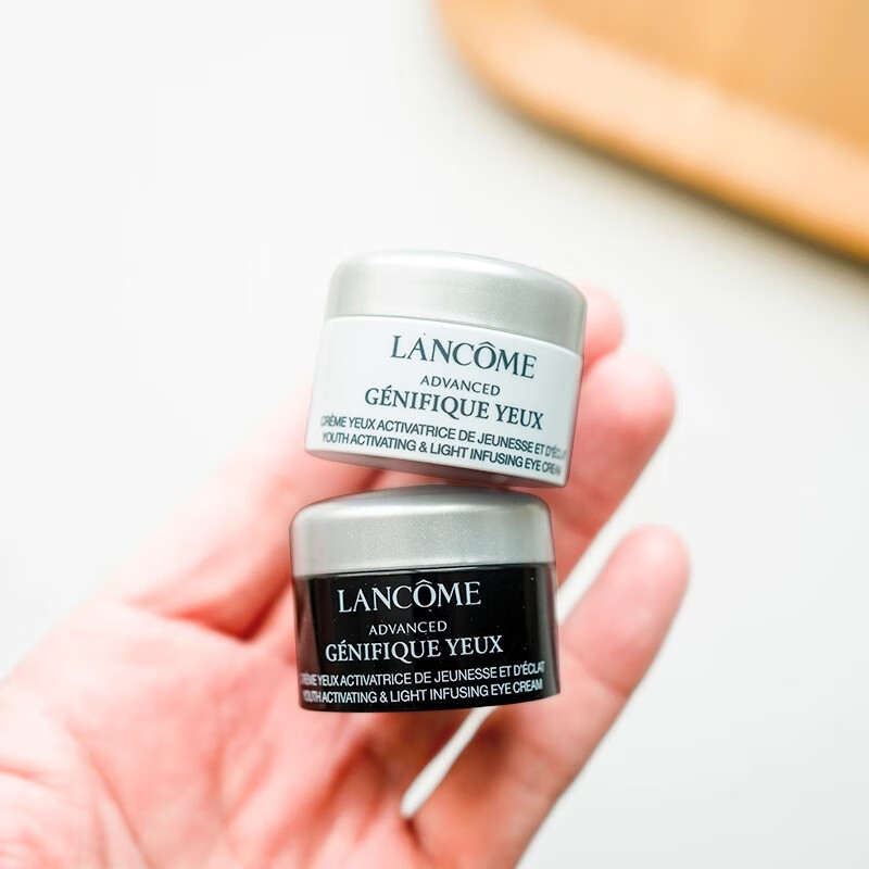 兰蔻（LANCOME）小黑瓶肌底精华发光眼霜5ml*3 中小样，介意慎拍 补水保湿护肤品