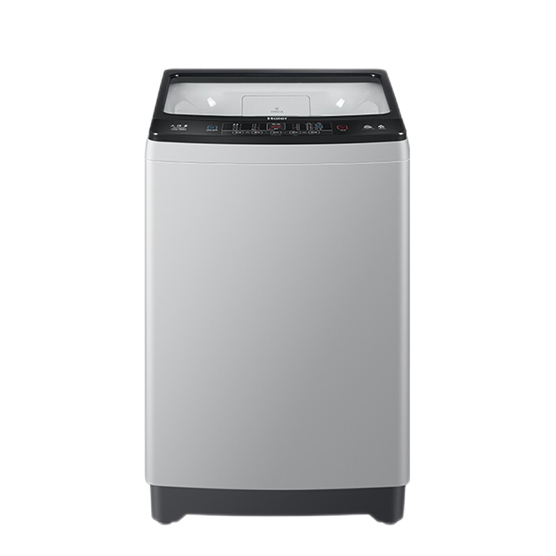 拍3件 海尔（Haier）10公斤全自动波轮洗衣机大容量玻璃上盖智能模糊控制全新升级海立方内桶 灰色    11517元（合3839元/件)