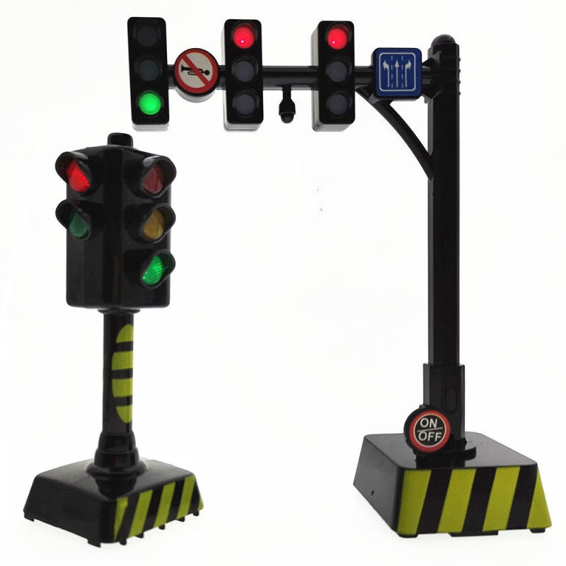 凯蒂奥红绿灯玩具儿童大号交通信号灯语音自动切换灯光声音提示灯塔