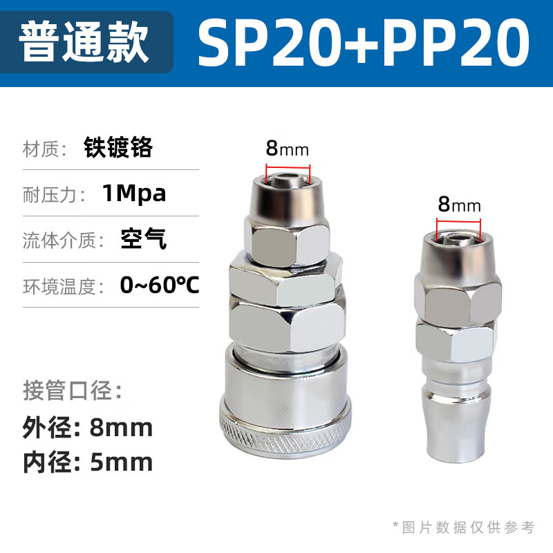 圣洛克c式自锁快速接头气管快插气动工具配件大全空压机气泵气管对接