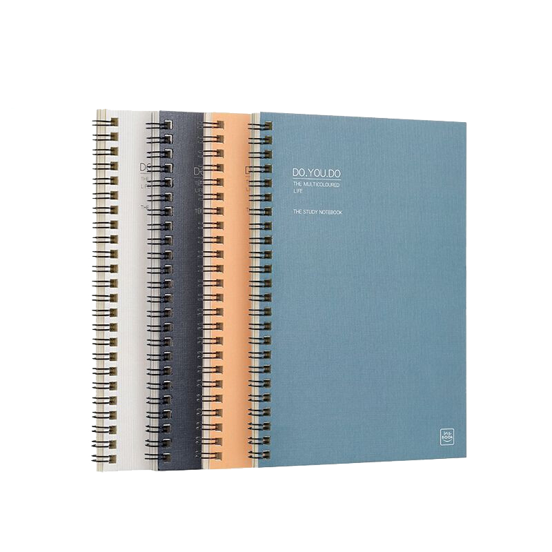 齐心(Comix) 纸面线圈笔记本 ECC100 A5/60张/4本套装9.9元