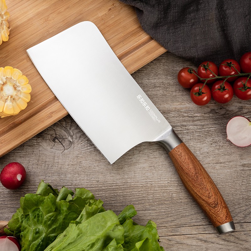 乐扣乐扣  前切后斩家用切菜刀斩骨刀剁骨刀切片刀切肉刀双用途斩切刀