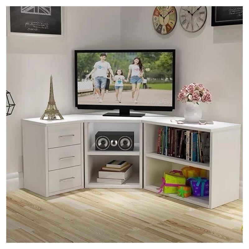 转角电视柜小户型三角 组合靠墙三角形电视柜简约落地柜储物柜小户型