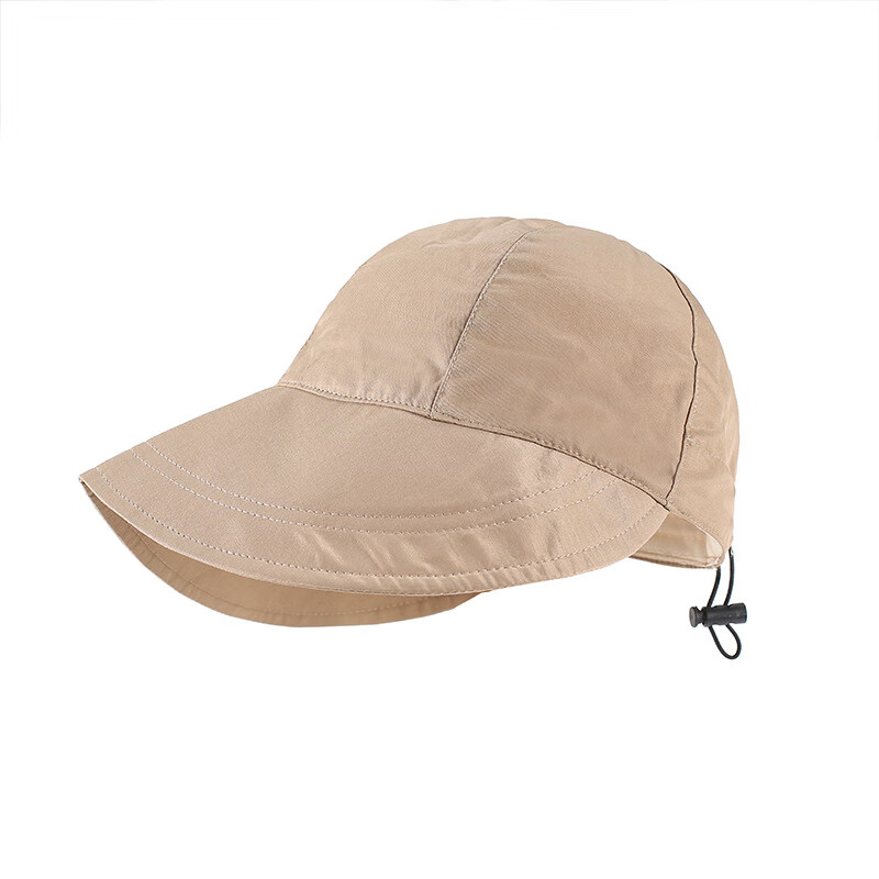 宝娜斯（BONAS）2023新款渔夫帽防晒遮阳帽韩版春夏季鸭舌帽子 卡其色 M(56-58cm)