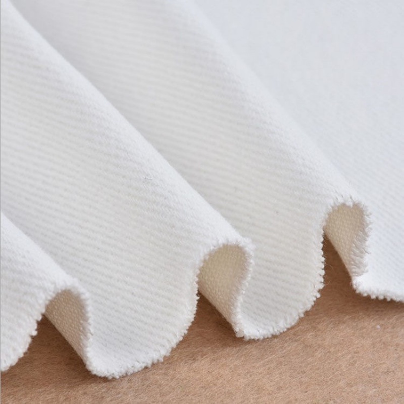 远嘉妮牛仔布料 白色牛仔布料面料裤子服装围裙diy粗斜肤美容床单面料