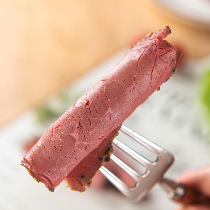 朗小贝帕斯雀牛肉切片1kg 汉堡三明治健身沙拉原切即食黑椒牛肉片