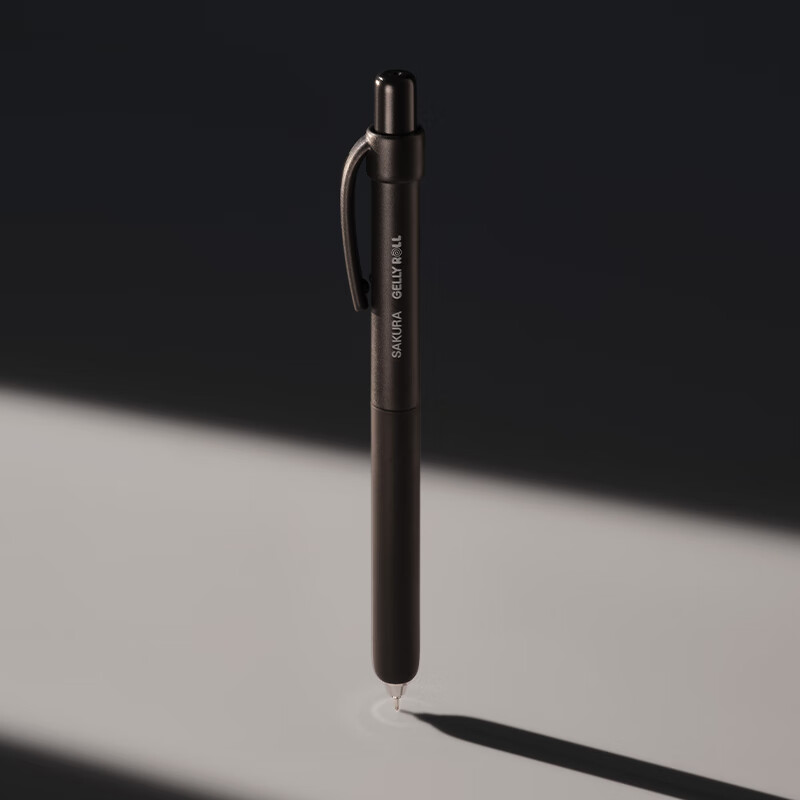 樱花(SAKURA) 动彩灵动速干中性笔 笔低重心双珠笔头 黑色笔芯学生按动式刷题笔考试笔防水签字笔 黑色笔芯0.5mm（3支）