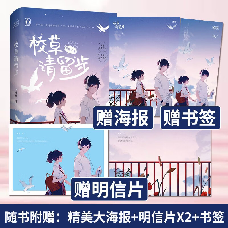 正版 校草请留步 夏栀作品 魅丽花火青春校园言情小说文冰山校草vs低