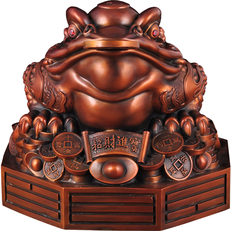 蓮善堂彩銅金蟾擺件金蟾蜍中式創(chuàng)意擺設(shè)家居客廳玄關(guān)裝飾品喬遷新居開業(yè) 金蟾小號-復(fù)古色-銅dz