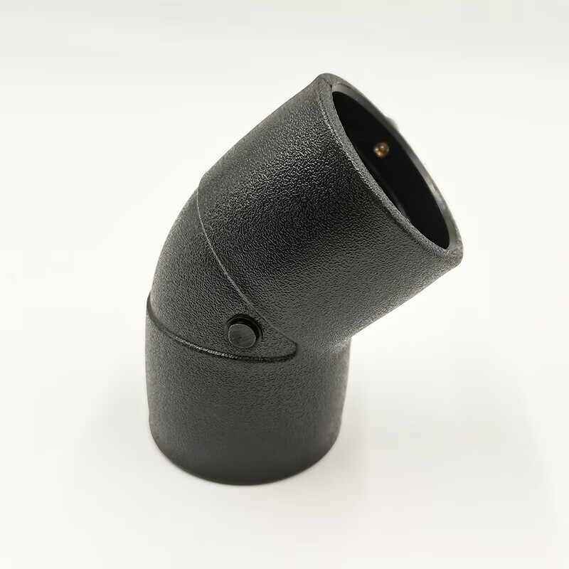 哩嗹啰嗹hdpe管配件排水管排污管45度弯头50pe管接头配件电熔热熔承插