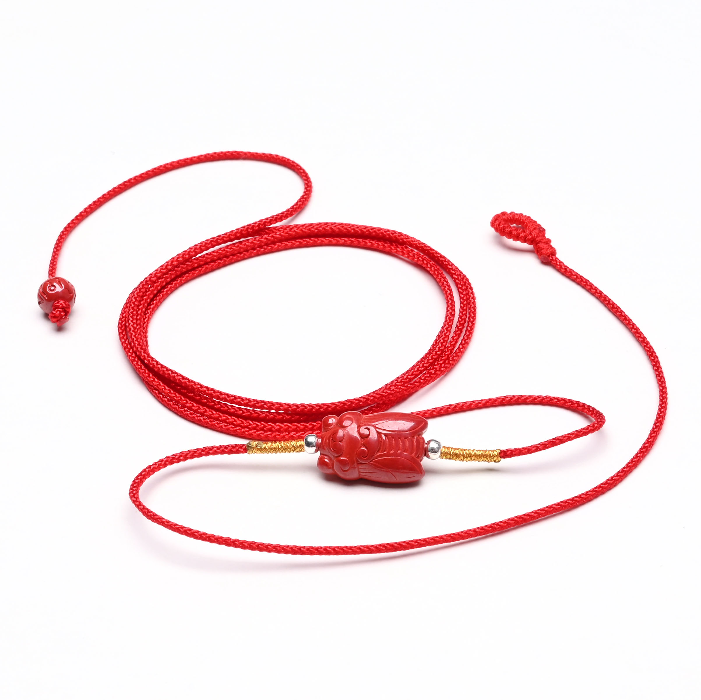 咖米龙兔年安岁腰绳红砂朱砂本命年红绳腰链富甲天下多种款式均码银珠