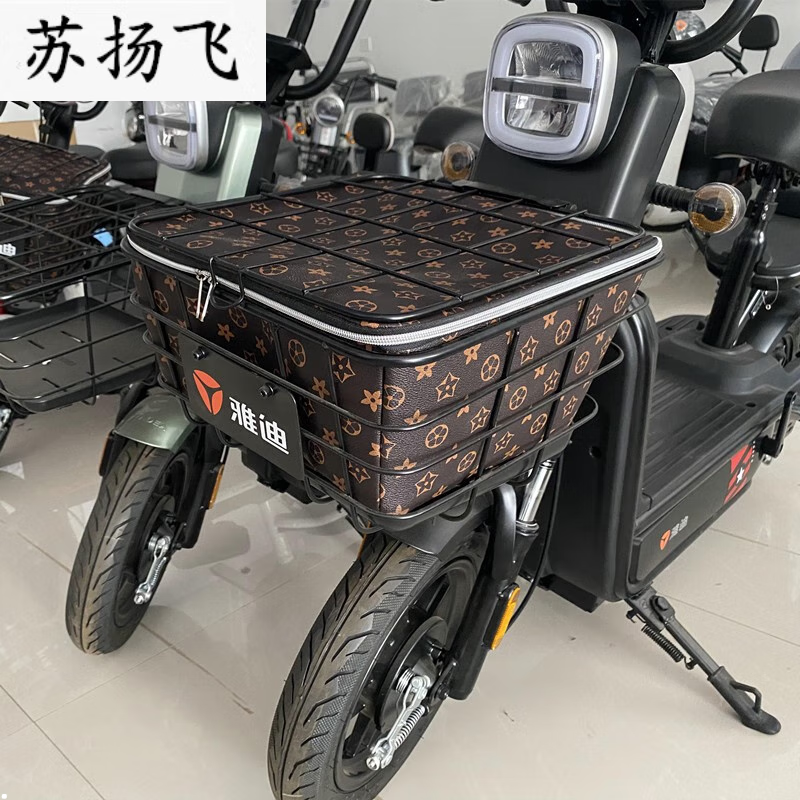阡囤适用于雅迪速威电动车前车筐内胆包自行车篓车篮防尘防漏防水内包
