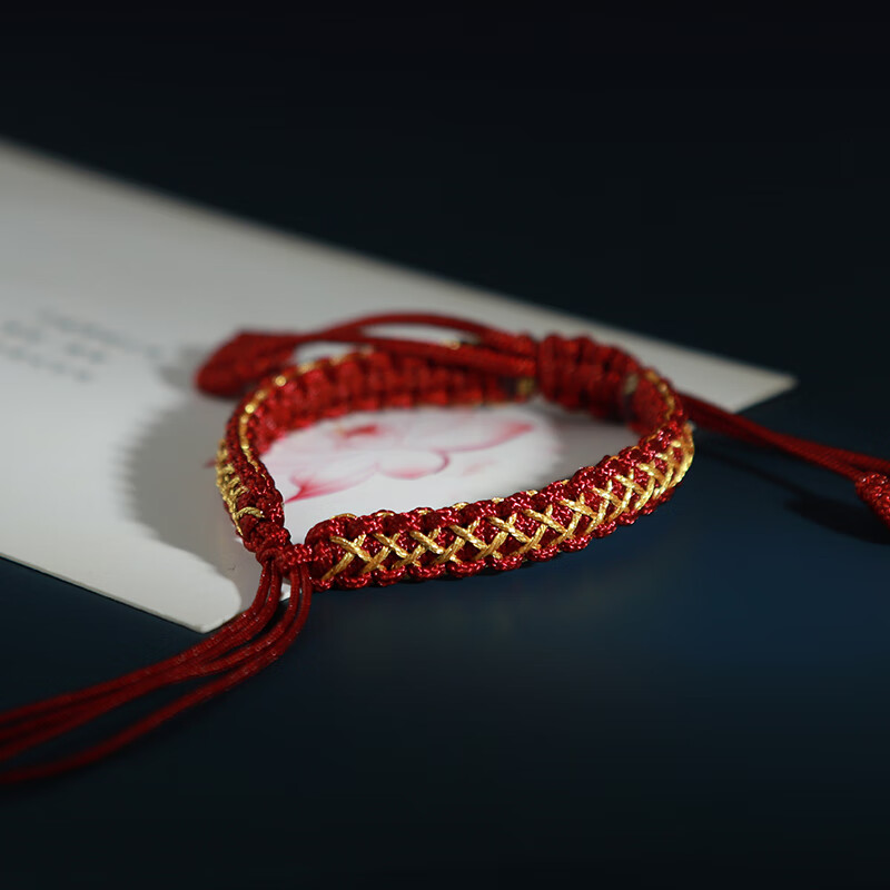 snqp青丝手绳半成品手工编织平结手链送男友礼物红绳手串情侣信物平安