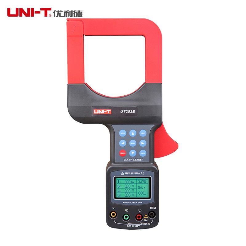 优利德ut253b工业品大口径钳形漏电电流表交流漏电电流电压测试仪 ut