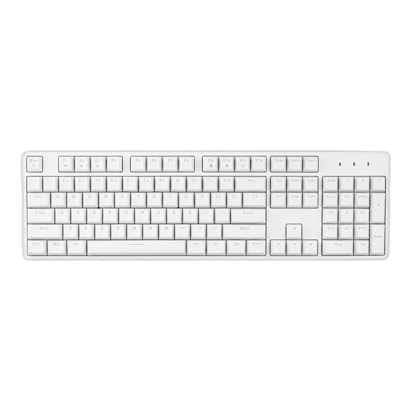 irok 艾石头 FE104 104键 有线机械键盘 白色 国产红轴 无光