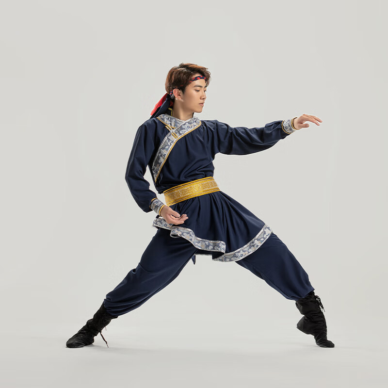 缪百伦  mewbballe蒙古族服装男演出服男艺考定制表演服民族舞台剧目