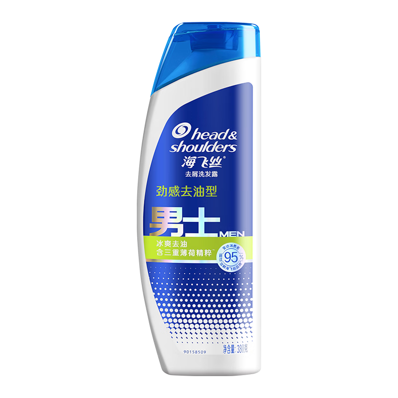 Head & Shoulders 海飞丝 男士去屑洗发露 劲感去油 380ml