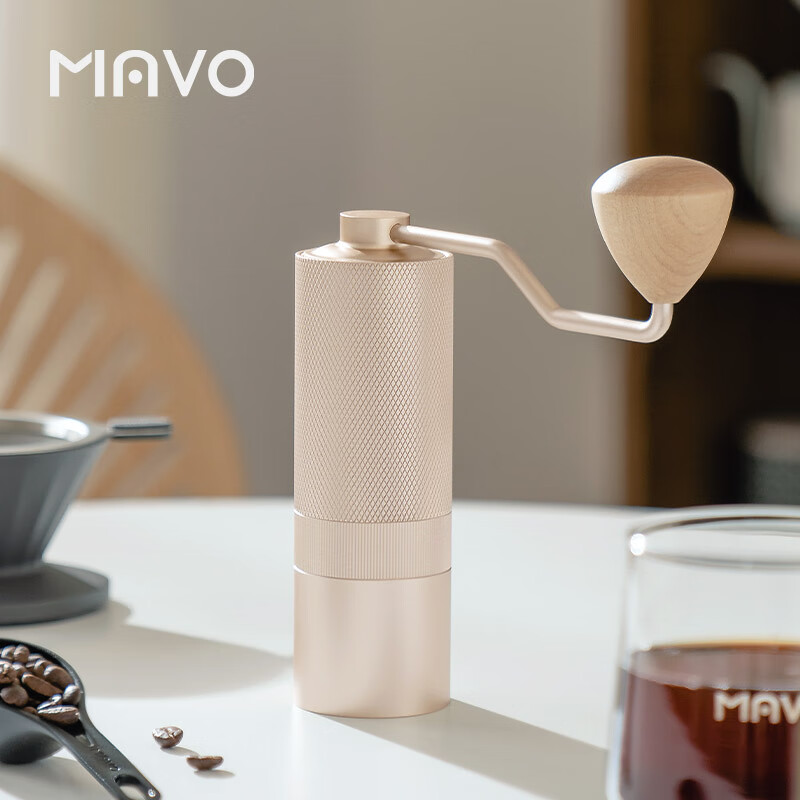 MAVO 巫师手摇磨豆机咖啡豆研磨机手磨咖啡 磨豆器手摇手动CNC磨芯 2.0 星光银-全能版属于什么档次？