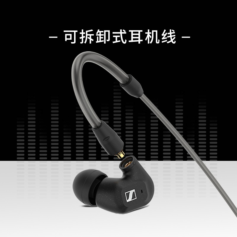 森海塞尔（Sennheiser） IE300高保真HiFi音乐耳机 有线耳挂入耳式耳机  黑色