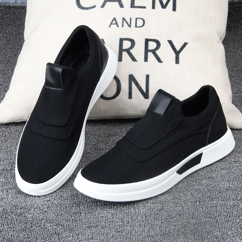 帕达索男鞋冬季乐福鞋加绒男士休闲鞋韩版保暖板鞋一脚蹬懒人鞋百搭