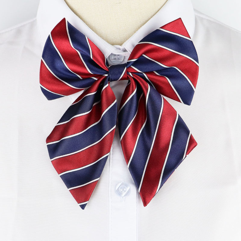 银行空姐领结领花职业领花女士银行酒店前台工作服领结免打领花学生